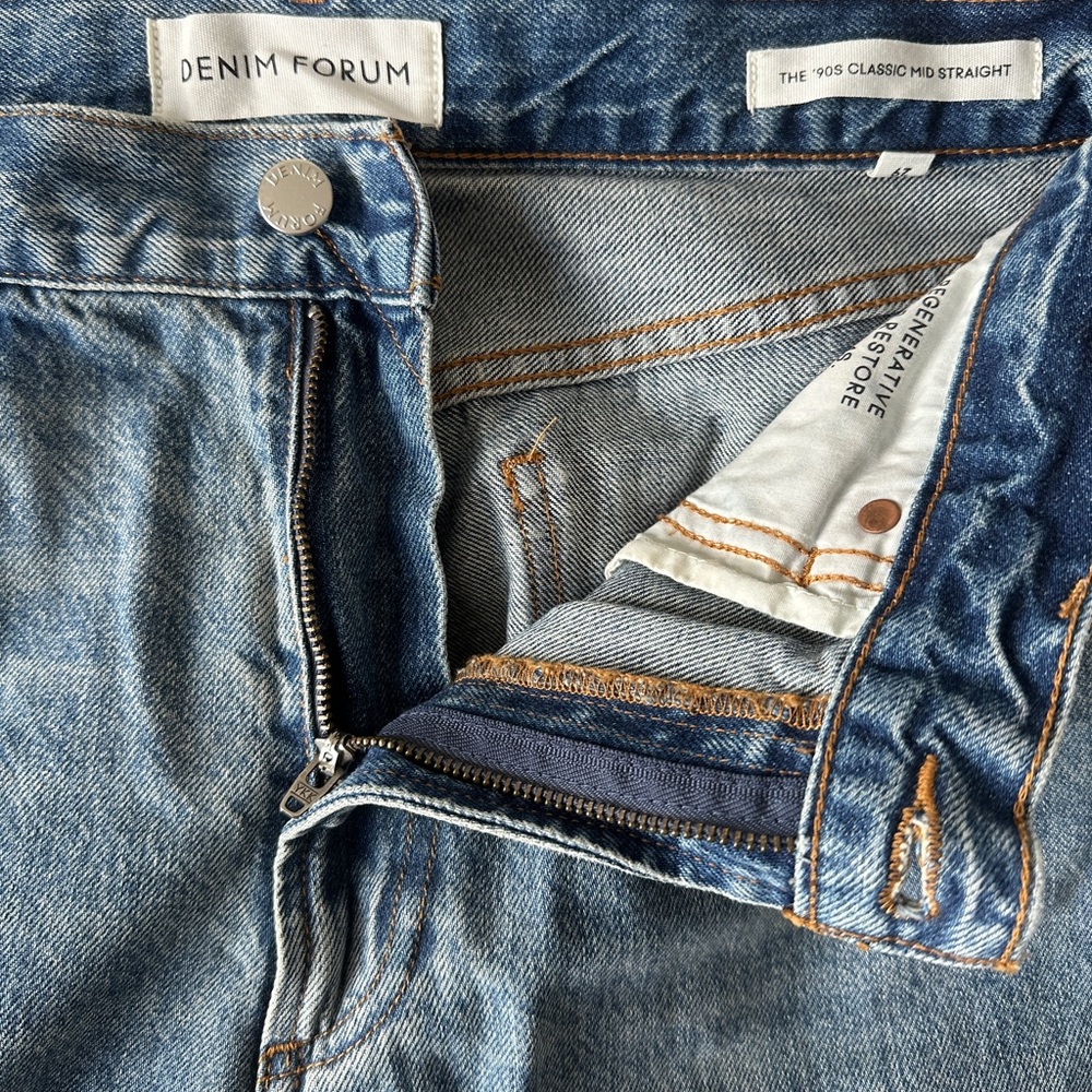 Denim Forum 90s Mid-rise Classic Straight Jean size 29 - Picture 5 of 5